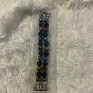 Apple Watch Black and Brown Beaded Band